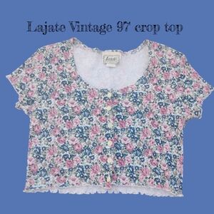 Lajate Vintage floral Crop Top